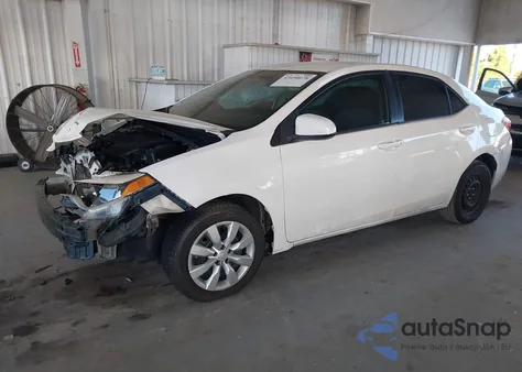 2015 Toyota Corolla Le из США, поврежденный, VIN 5YFBURHEXFP190986